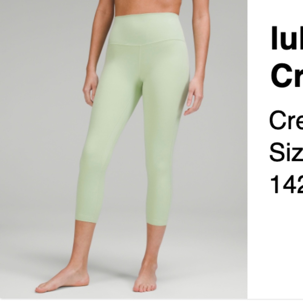 Lululemon Align™ High-Rise Crop 23" Creamy Mint